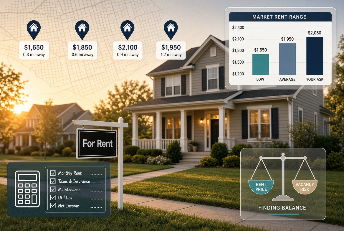 Featured image for How to Set the Right Rent Price for Your Rental Property (2026 Guide for Small Landlords) - Property management article